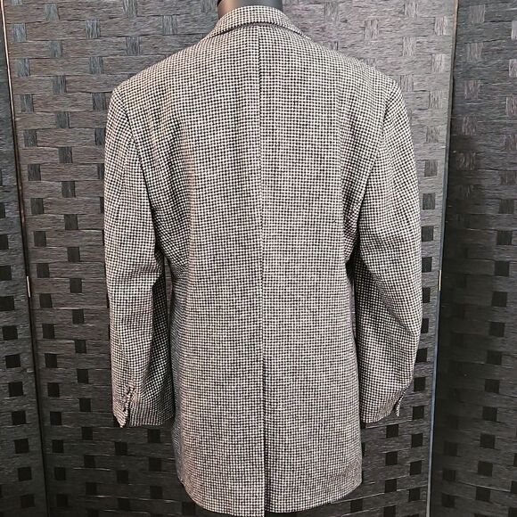 Vintage Brooks Bothers Houndstooth Camel Hair Sports Coat Blazer Jacket Size 41L - Picture 6 of 14